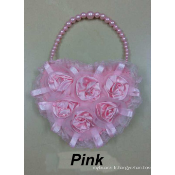 En gros enfants fourre-tout Rose sacs enfants pour mariage avec décoration florale le meilleur cadeau pour les filles